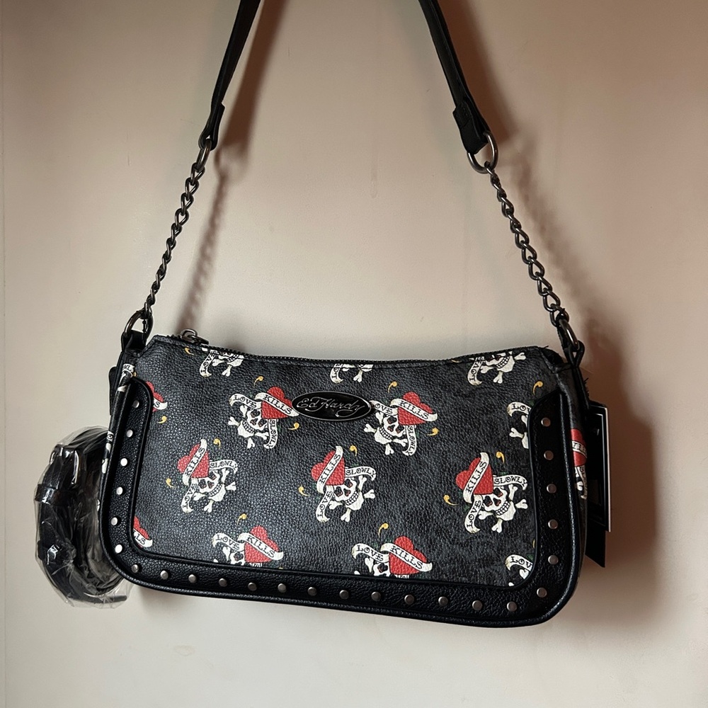 Ed Hardy "Love Kills Slowly" shoulder bag